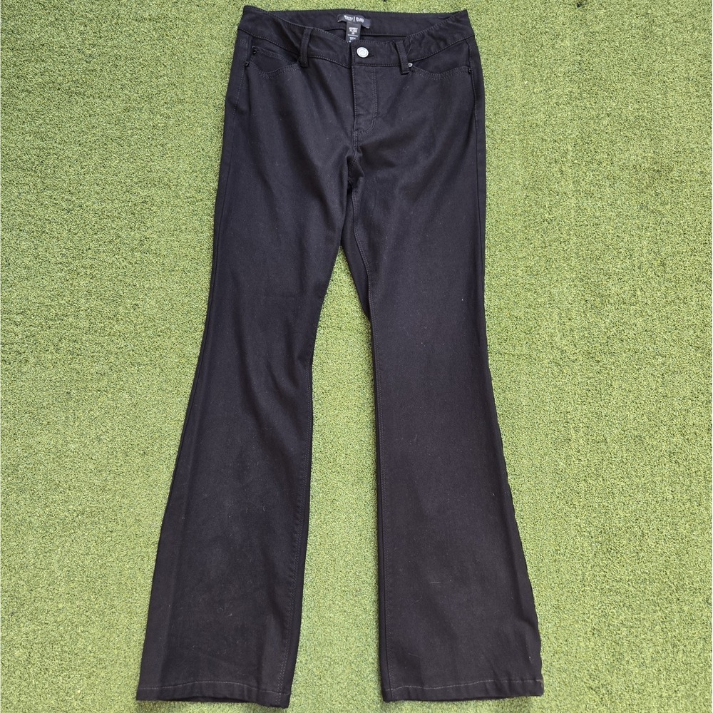 White House black market Jeans Women's Size 2R Black Skinny Flare - Picture 2 of 11
